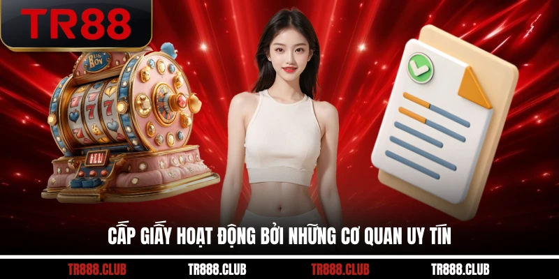 Cấp giấy hoạt động bởi những cơ quan uy tín